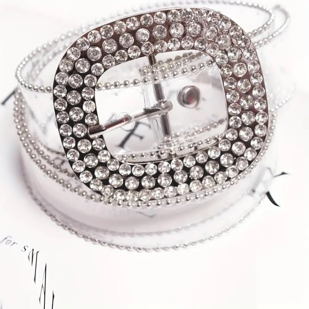 Travel Passions - Transculent Belt with Rhinestones